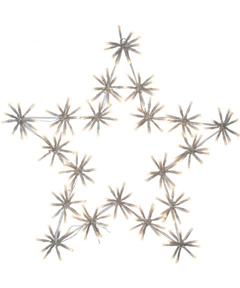 Flower Star, IP44 høyde 60 cm, LED (x200), varmhvitt lys 2500K