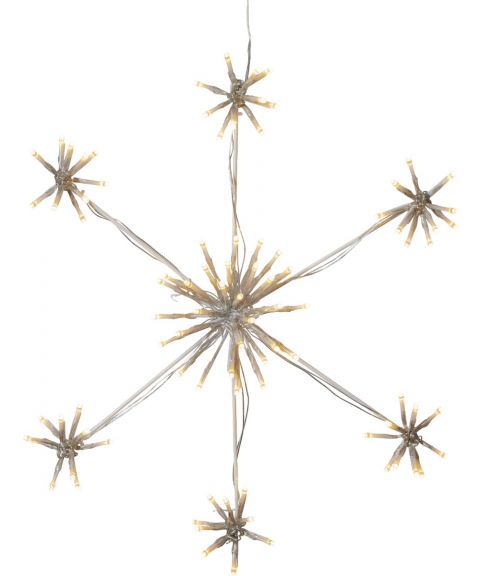 Snowflake Flower siluett stjerne, IP44, diameter 50 cm, LED (x90), varmhvitt lys 2600K