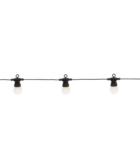 Circus festslenke, Small LED (x20), sort/opal, IP44, varmhvitt lys 3000K, 855 cm