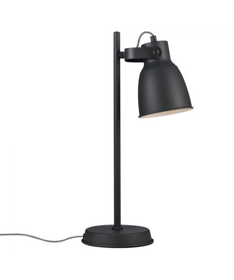 Adrian bordlampe, høyde 47 cm, Grå