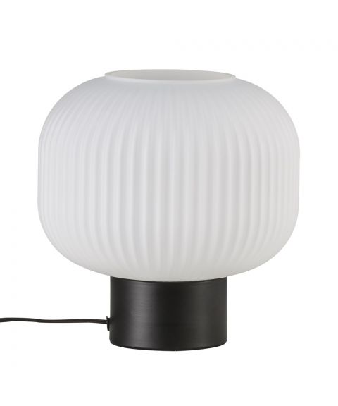 Milford bordlampe, høyde 20 cm, Sort