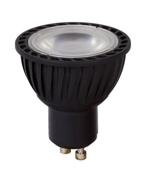 Spotlight GU10 40° LED 5W 320lm 3000K Sort, dimbar