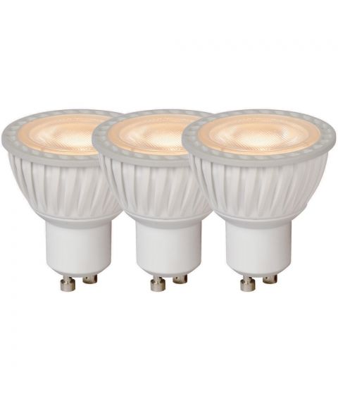 Spotligt 3 x GU10 40° LED 5W 320lm 3000K Hvit, dimbar