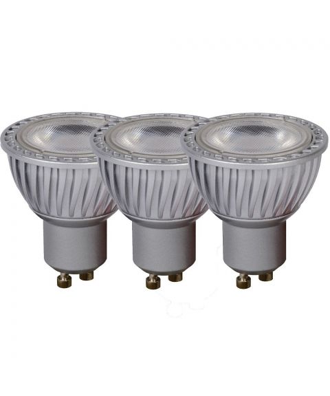 Spotligt 3 x GU10 40° LED 5W 320lm 3000K Grå, dimbar