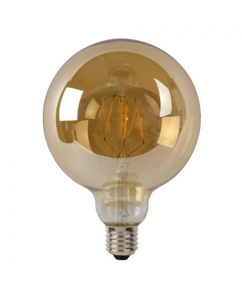 Globe E27 G125 Vintage 5W LED 450lm 2700K dimbar, Rav (begrenset antall)