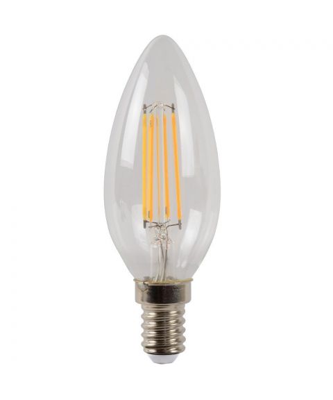 Mignon E14 C35 LED 4W 400lm 2700K Klar, dimbar