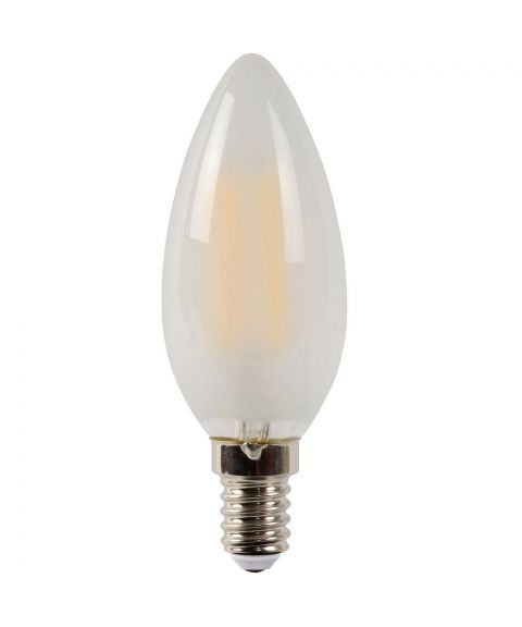 Mignon E14 C35 LED 4W 280lm 2700K Frostet, dimbar