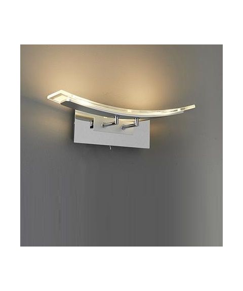 Marvin vegglampe, 2 x 5W LED, bredde 40 cm, dimbar, Krom