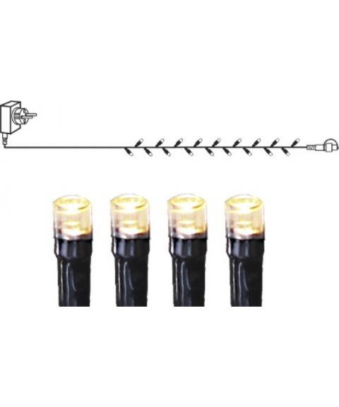 [1] Start System Decor + Slynge 10 meter, LED (x100), Sort kabel, Varmhvit