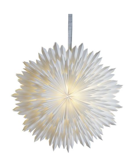 Ice papirstjerne, diameter 70 cm, uten oppheng, Hvit