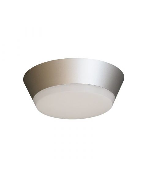 Draft taklampe, diameter 20 cm, dimbar LED 3000K 800lm, Sølvgrå