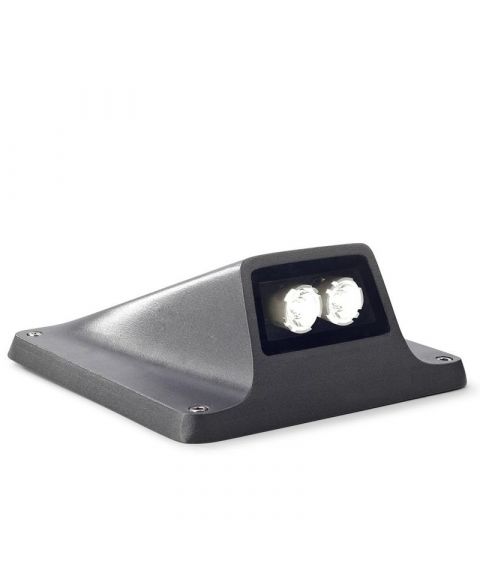 Rexel lyskaster, 2W LED, Antrasitt