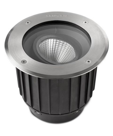 Gea nedfelt med 15º tilt, diameter 18,5 cm, inox aisi 316, 16W LED