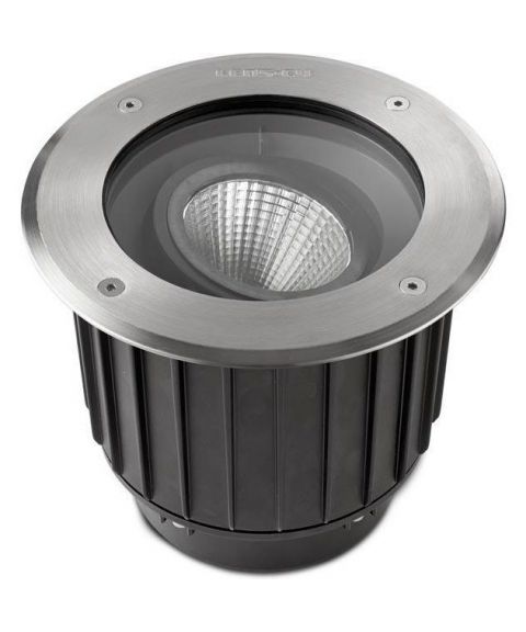 Gea nedfelt med 15º tilt, diameter 18,5 cm, inox aisi 316, 16W LED, 3000K - LAGERSALG