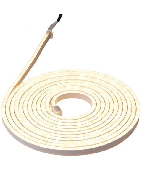 Neoled Lystau med dobbelsidig tape 6 meter, med start, Varmhvitt lys