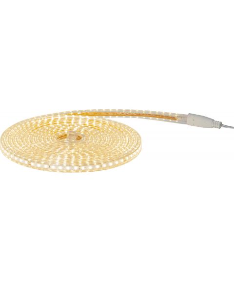 Flat SMD-LED Lystau 5 meter, varmhvitt lys 3100K 1061lm, inklusive startsett