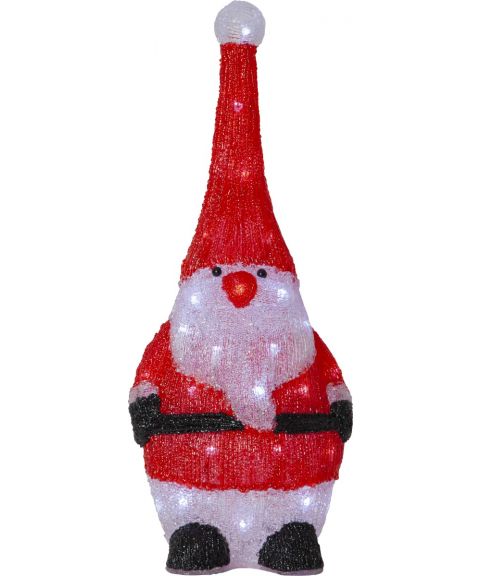 Crystalo nisse, IP44 LED (x40), kaldhvitt lys, høyde 59 cm