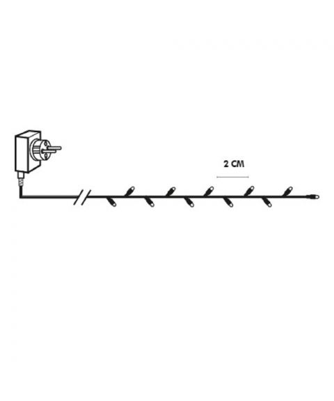 Serie LED (x540) slynge, 10,8 meter, Golden