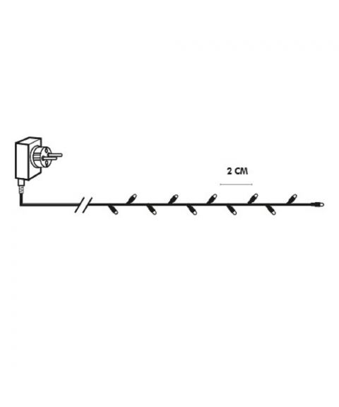 Serie LED (x800) slynge, 16 meter, Golden