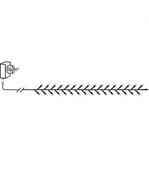 Serie LED (x180) slynge, 3,5 meter, Golden