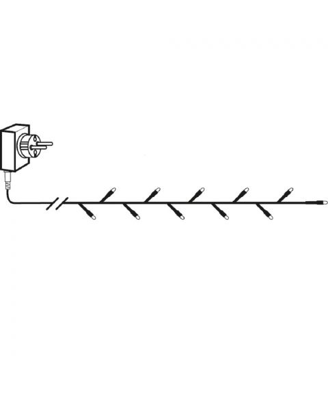 Serie LED (x40) slynge, 2,8 meter, Golden