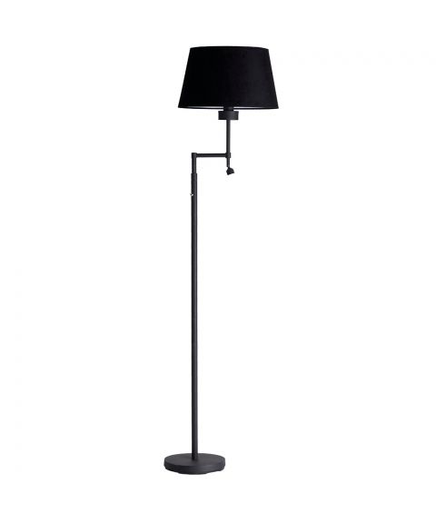 Kasper gulvlampe (u/skjerm) E27 + LED 3W leselys, høyde 156 cm