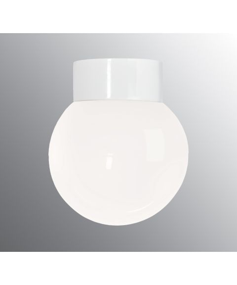 Classic Glob blankt opalglas Ø 150 mm hvit IP20 rett, gjenge 84,5 mm E27 75W
