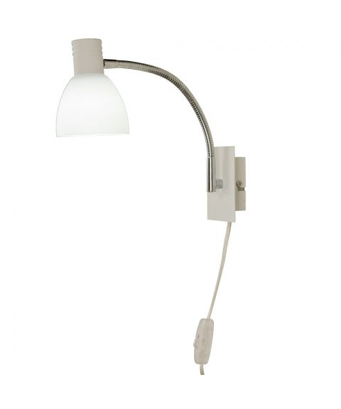 Deka vegglampe, Hvit