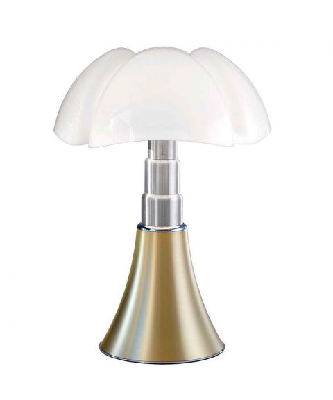 Pipistrello-Med bordlampe, 9W LED 850lm 2700K, høyde 50-62 cm, diameter 40 cm, Messing