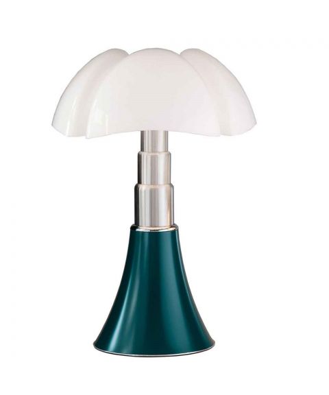 Pipistrello-Med bordlampe, 9W LED 850lm 2700K, høyde 50-62 cm, diameter 40 cm, Agave grønn