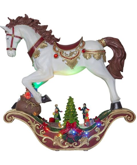 Swing gyngehest for batteri, med timer