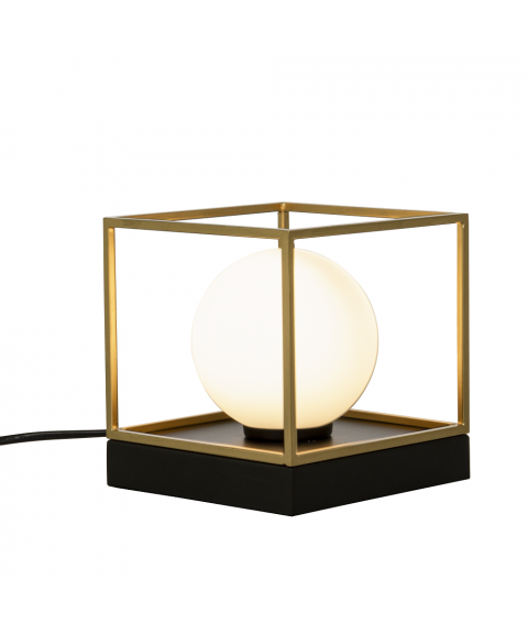 Astro bord-/vegglampe liten, høyde 14 cm, Sort/gull/opal
