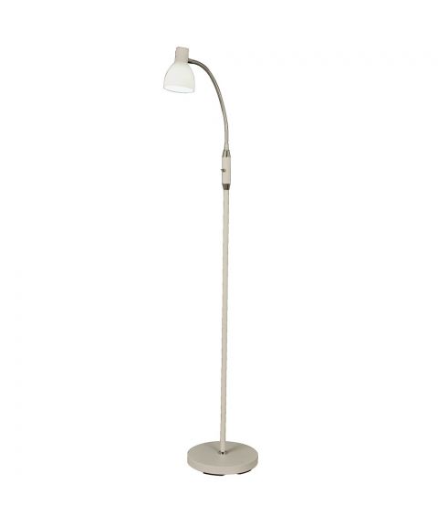 Deka gulvlampe, høyde 132 cm, Hvit
