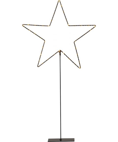 Mira stjerne på fot, høyde 65 cm, LED (x40), varmhvitt lys 2400K