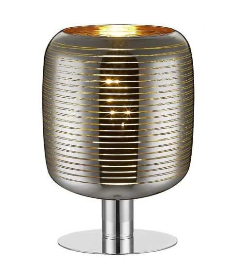 Eryn bordlampe, høyde 28 cm, Krom/Gull