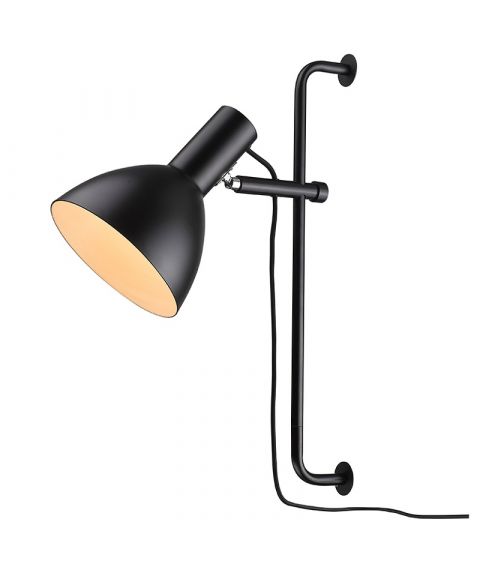 Baltimore vegglampe, høyde 50 cm, Sort