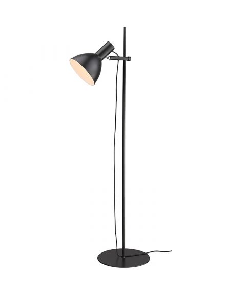 Baltimore gulvlampe, høyde 132 cm, Sort