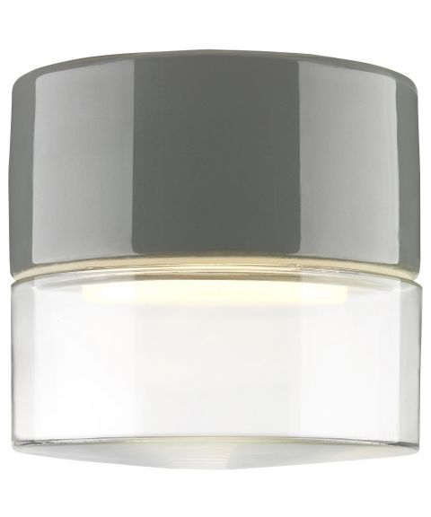 Aton Giza tak-/vegglampe GX53 IP44, diameter 11 cm, Klart glass