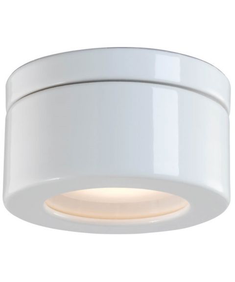 Cool taklampe GX53 IP44, høyde 7 cm, Hvit