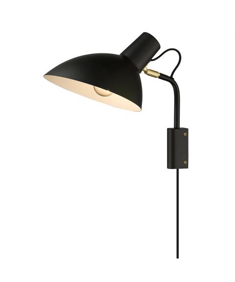 Metropole vegglampe, høyde 31 cm, Sort