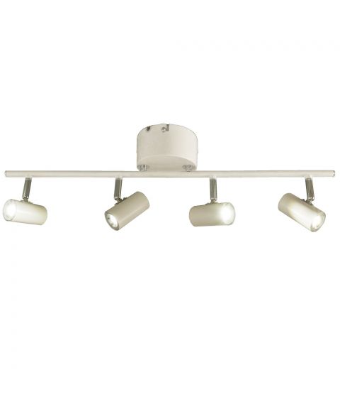 Gusto 4 spotskinne, dimbar LED 3000K 4x400lm, Hvit