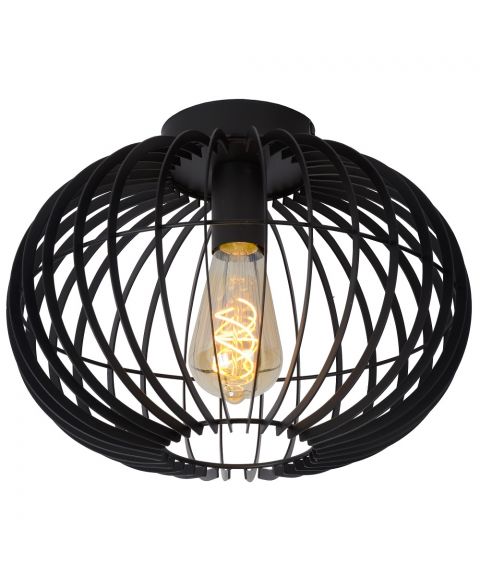 Reda taklampe, diameter 32 cm, Sort