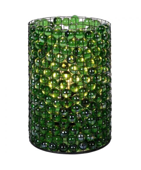 Marbelous bordlampe, høyde 21 cm, Grønn