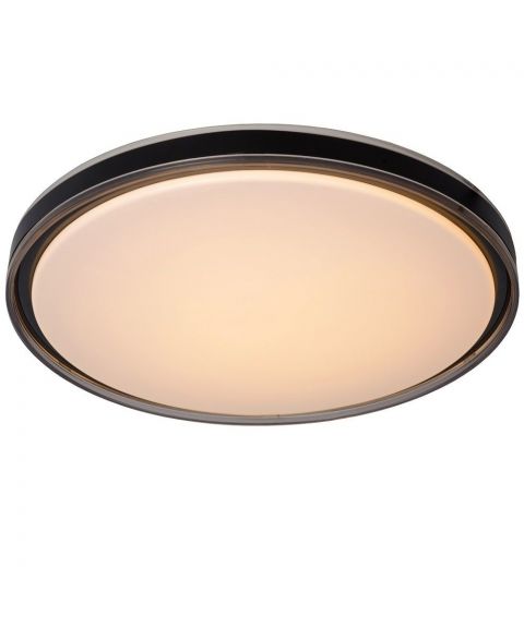 Silas taklampe, diameter 48 cm, LED36W 2700K 2880lm, Sort/Røykfarget, Stepdimmer