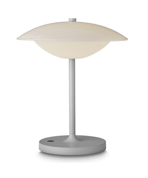 Baroni Move oppladbar bordlampe, høyde 26 cm, Varm grå