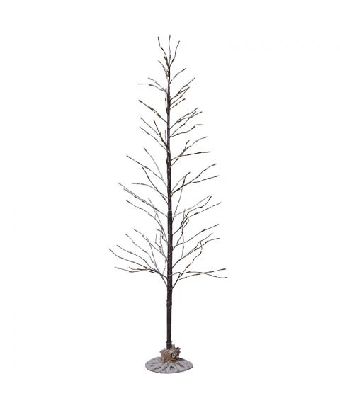 Tobby Tre, høyde 150 cm, varmhvit LED (x196), Brun