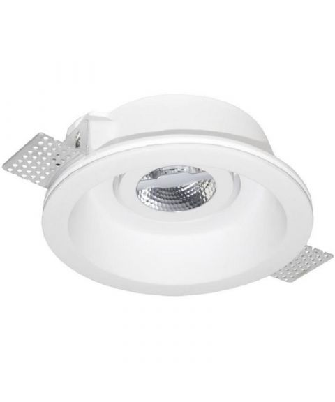 Ges downlight i gips, Rund