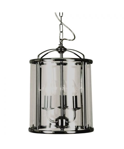 Budgie takpendel, diameter 28 cm, Krom