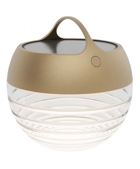 Aqu S IP65 oppladbar bordlampe med solcelle, LED 2700K 75lm