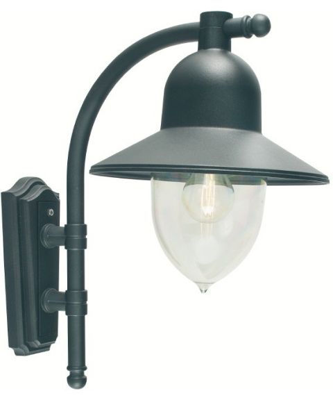 Como 370 vegglampe, Sort (RAL9005)